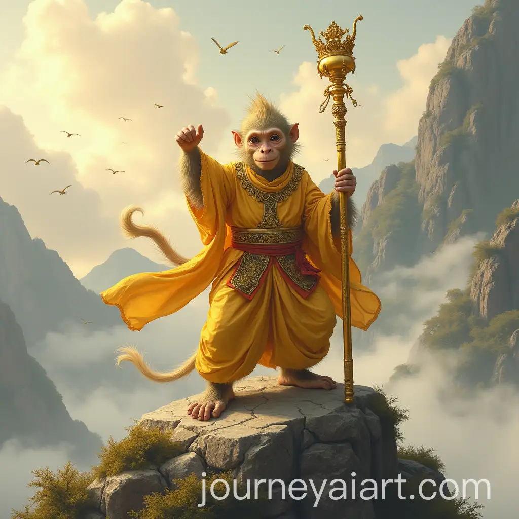 入園入学祝い Free 3 Gold Art AI Journey | images AI Midjourney Monkey Colored コレクション