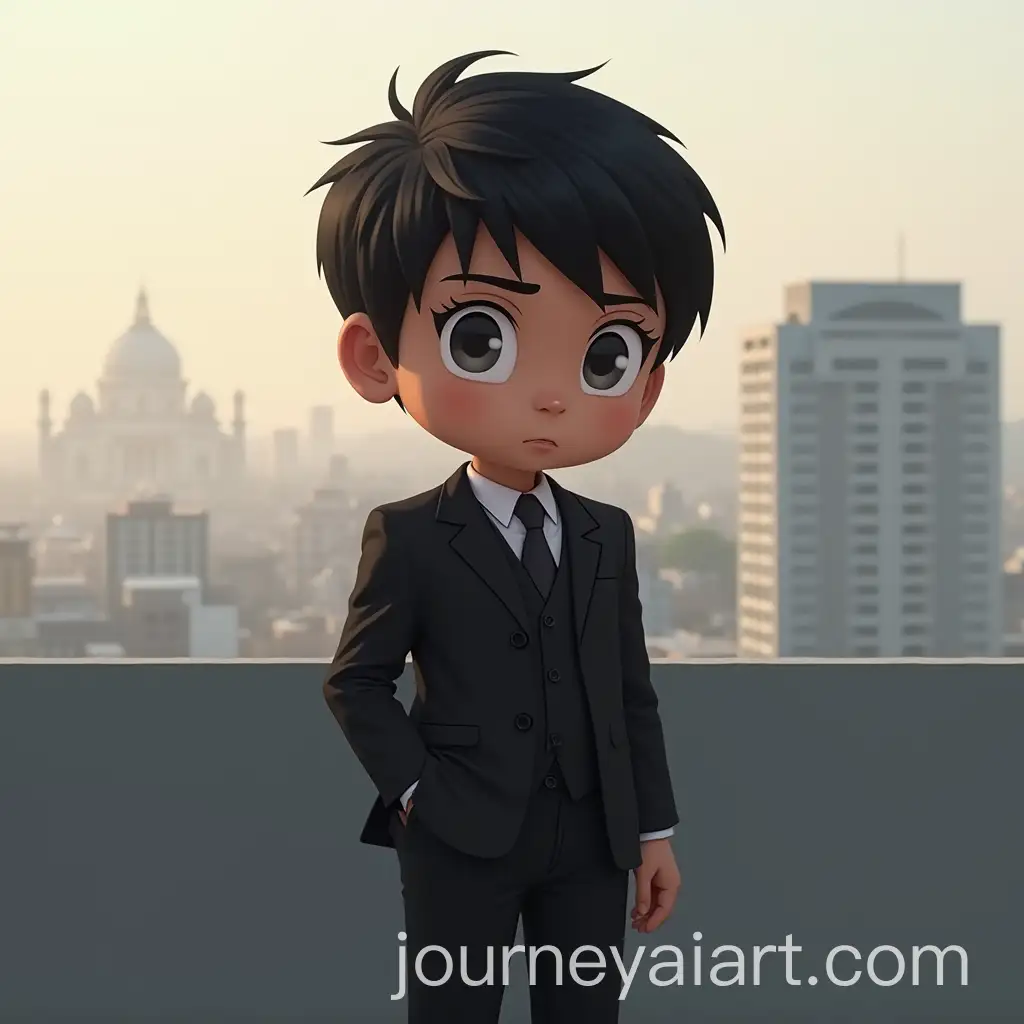 AnimeStyle-Indian-Boy-in-BlackAnime-Indian-Boy-Mumbai-Suit-with-Mumbai-Background