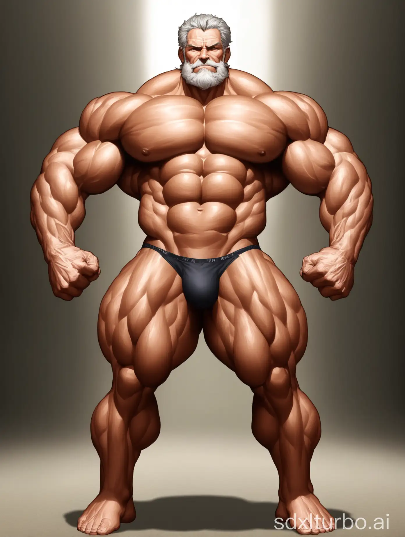 Giant-Elderly-Man-Flexing-Massive-Muscles-in-Underwear