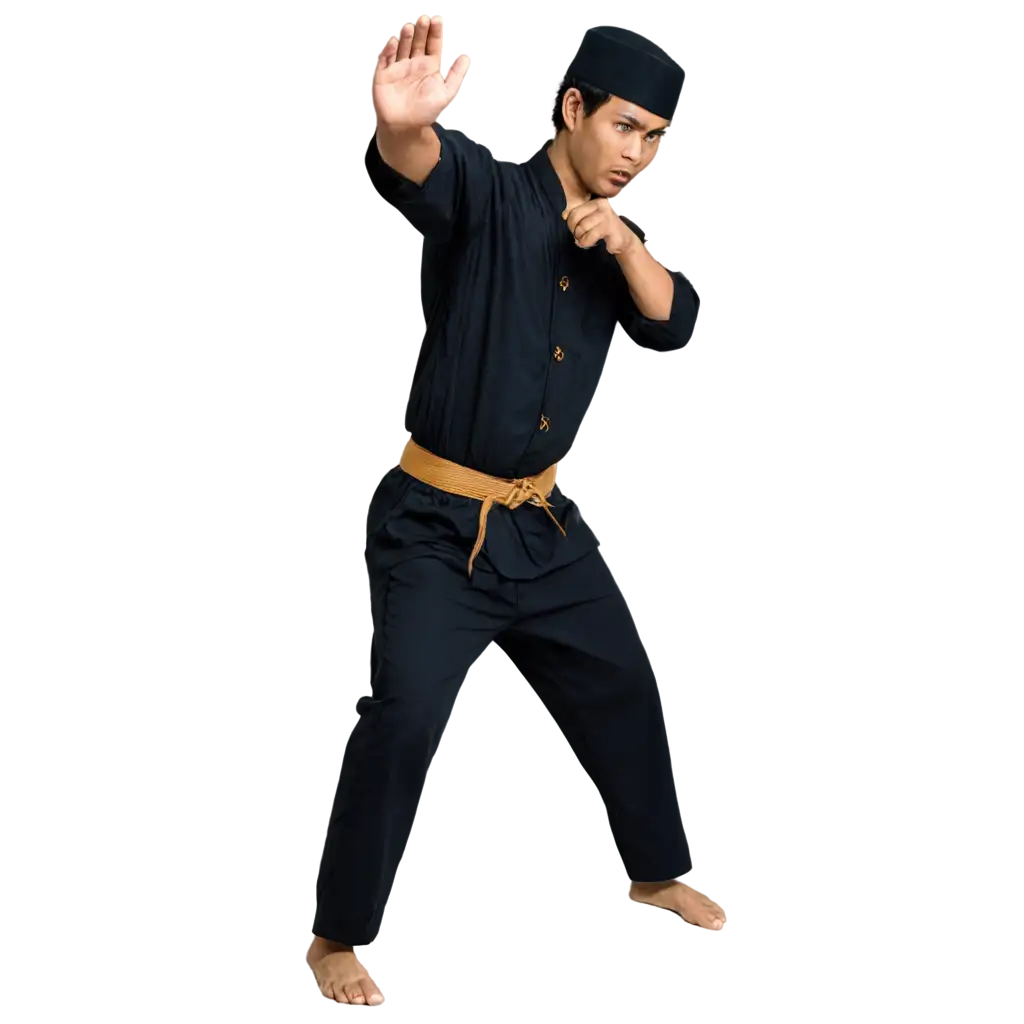 Indonesian-Man-Practicing-Pencak-Silat-PNG-HighQuality-Image-for-Martial-Arts-Visualization