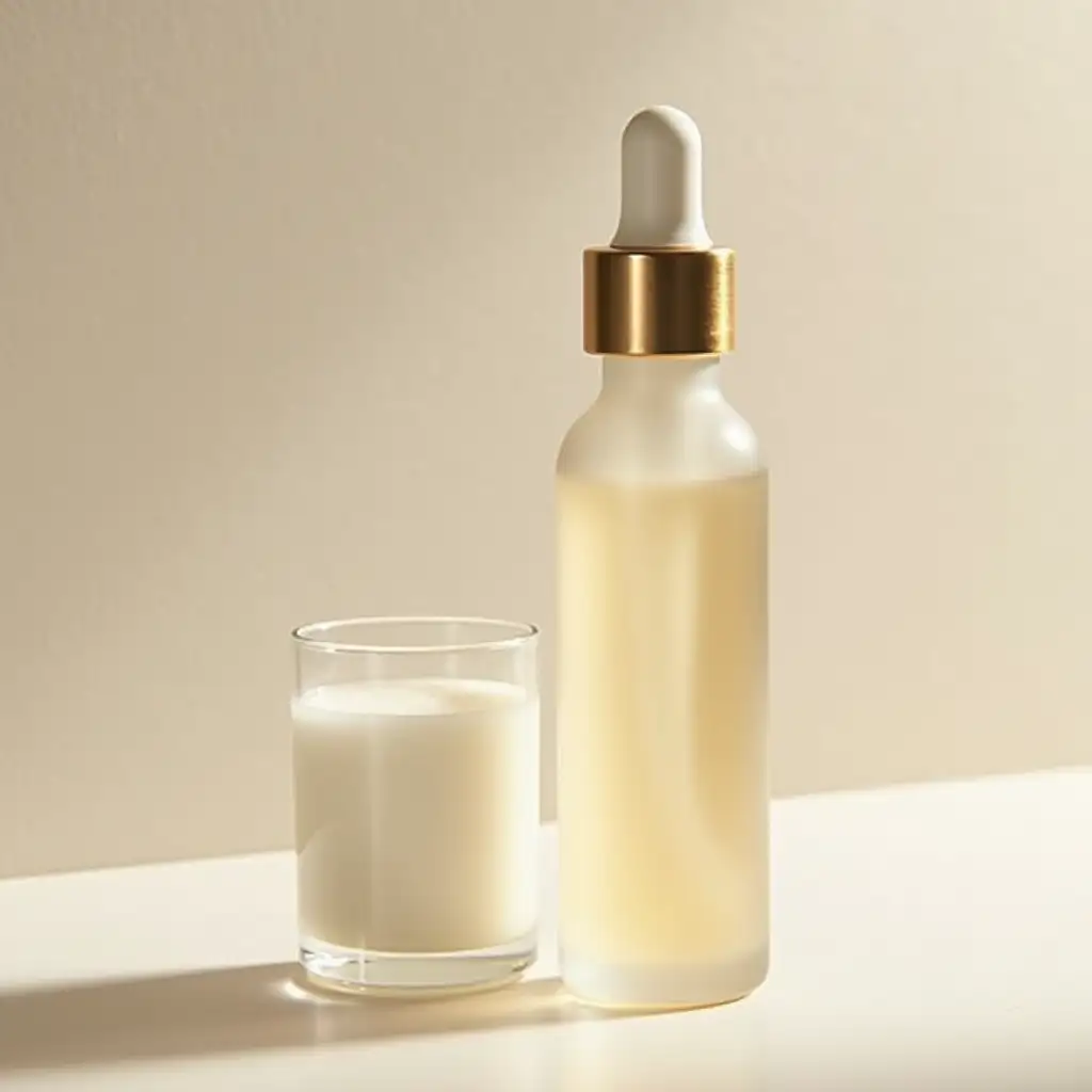 face serum with milk acid