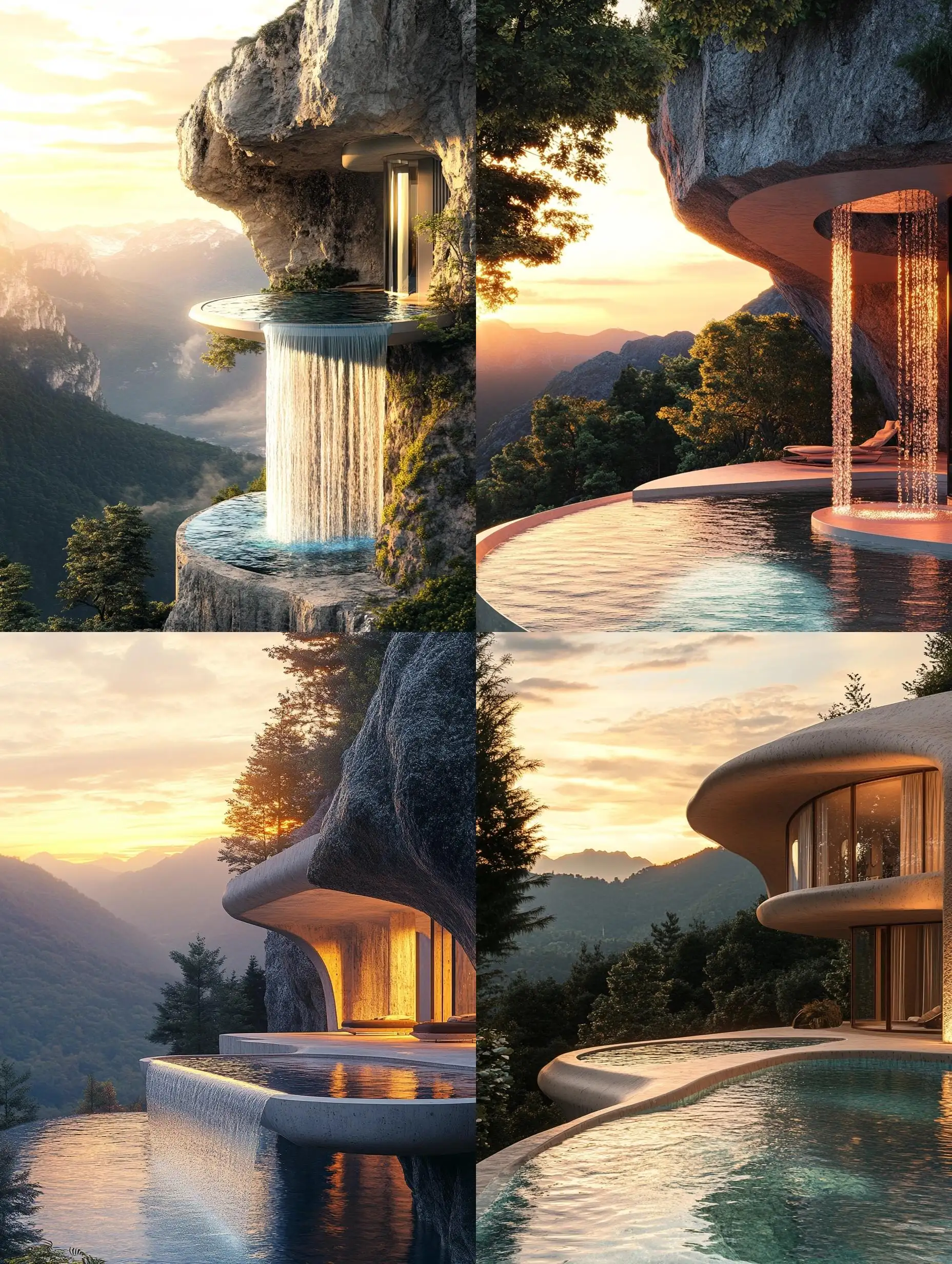 Mountain-Bionic-House-with-Hanging-Pool-and-Sunset-Views