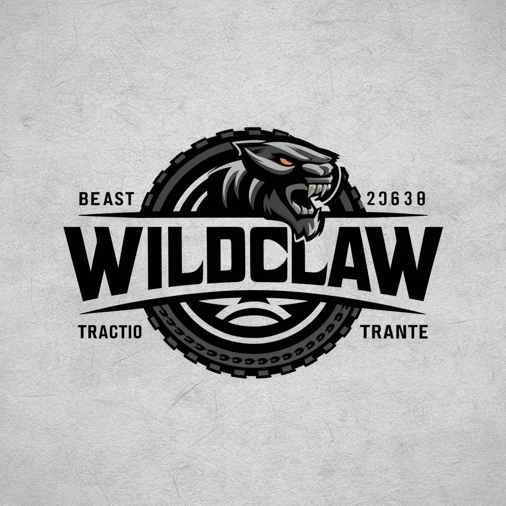 LOGO-Design-for-WildClaw-Beast-and-Tire-Fusion-with-Theme