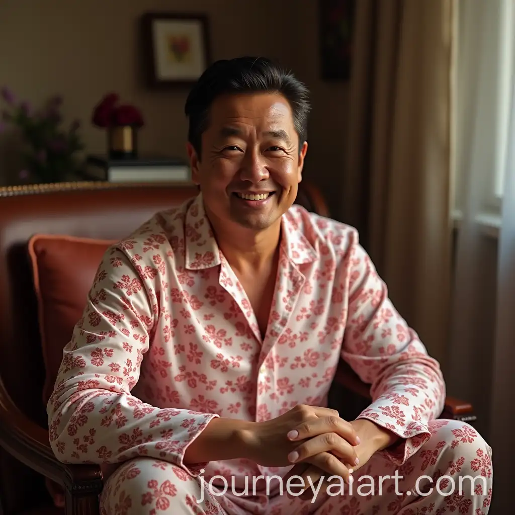 President-Macron-in-Pajamas-Relaxing-at-Home