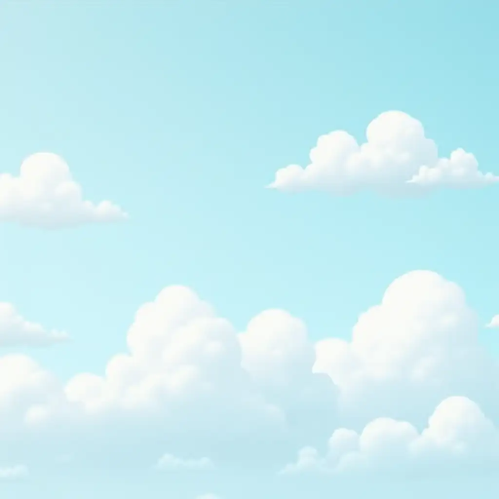 Whimsical Cartoon Clouds for Kids Imagination