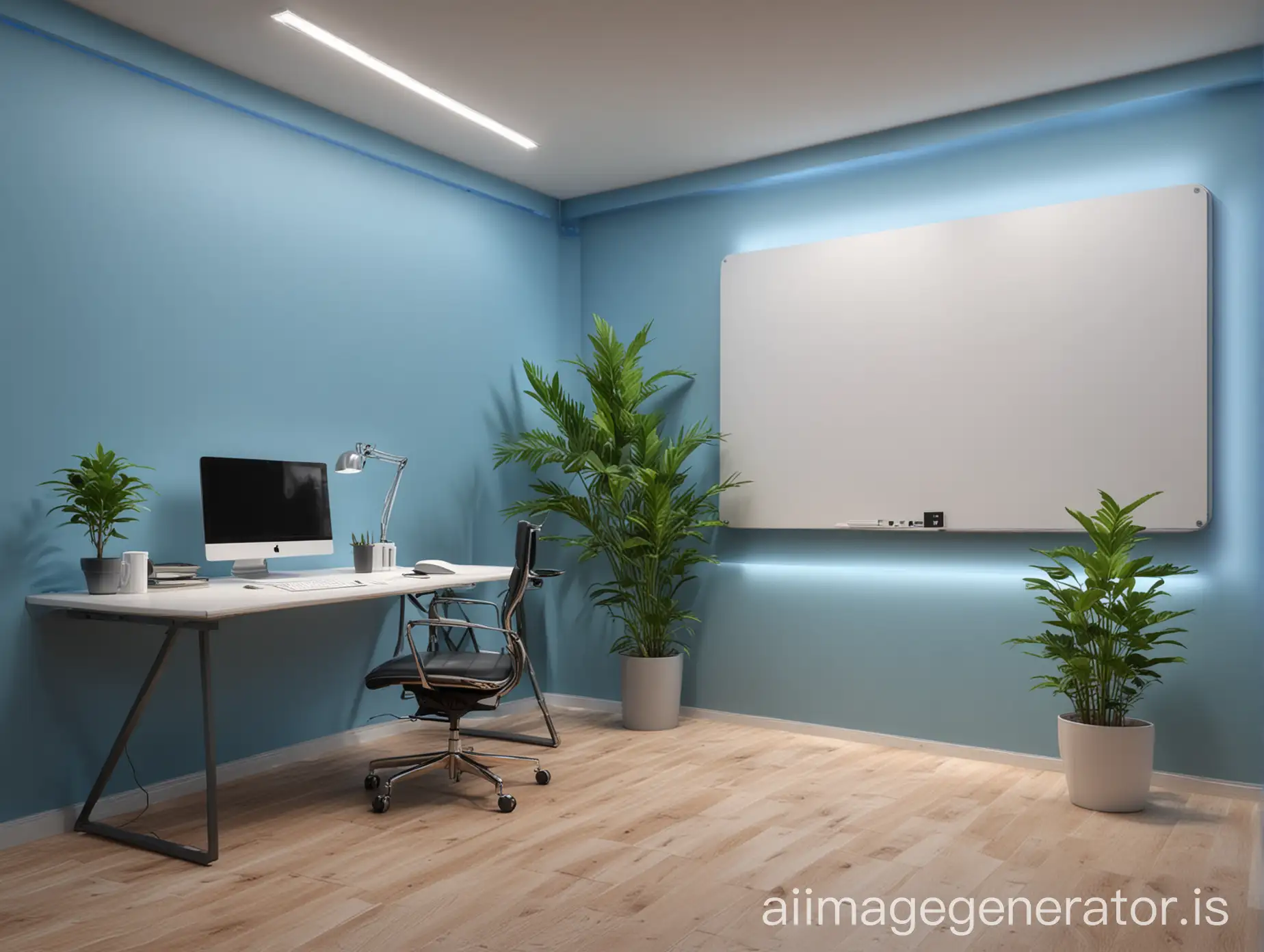 Photorealistic-Modern-Office-Interior-with-LED-Lighting-and-Minimalist-Design