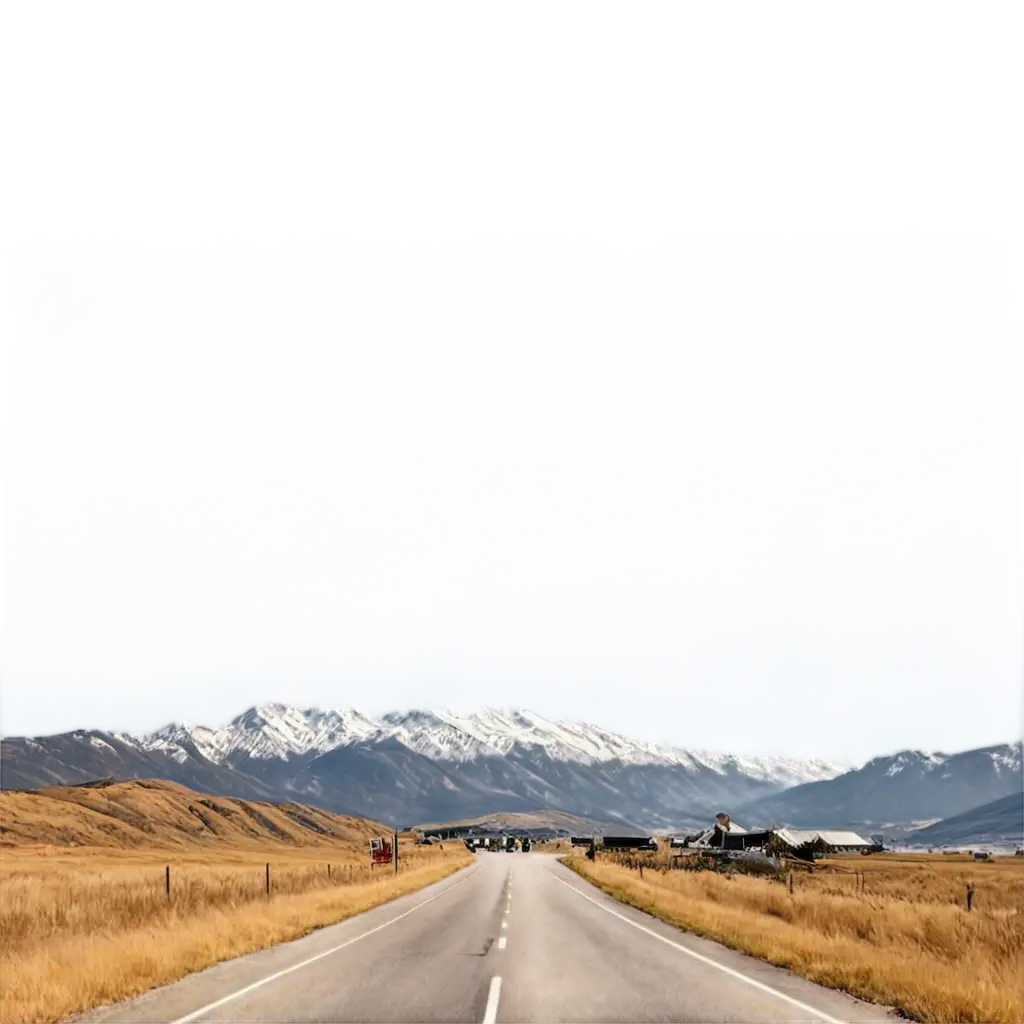 Stunning-Mountainous-Background-with-Snowy-Peaks-and-Road-Sign-PNG-Image