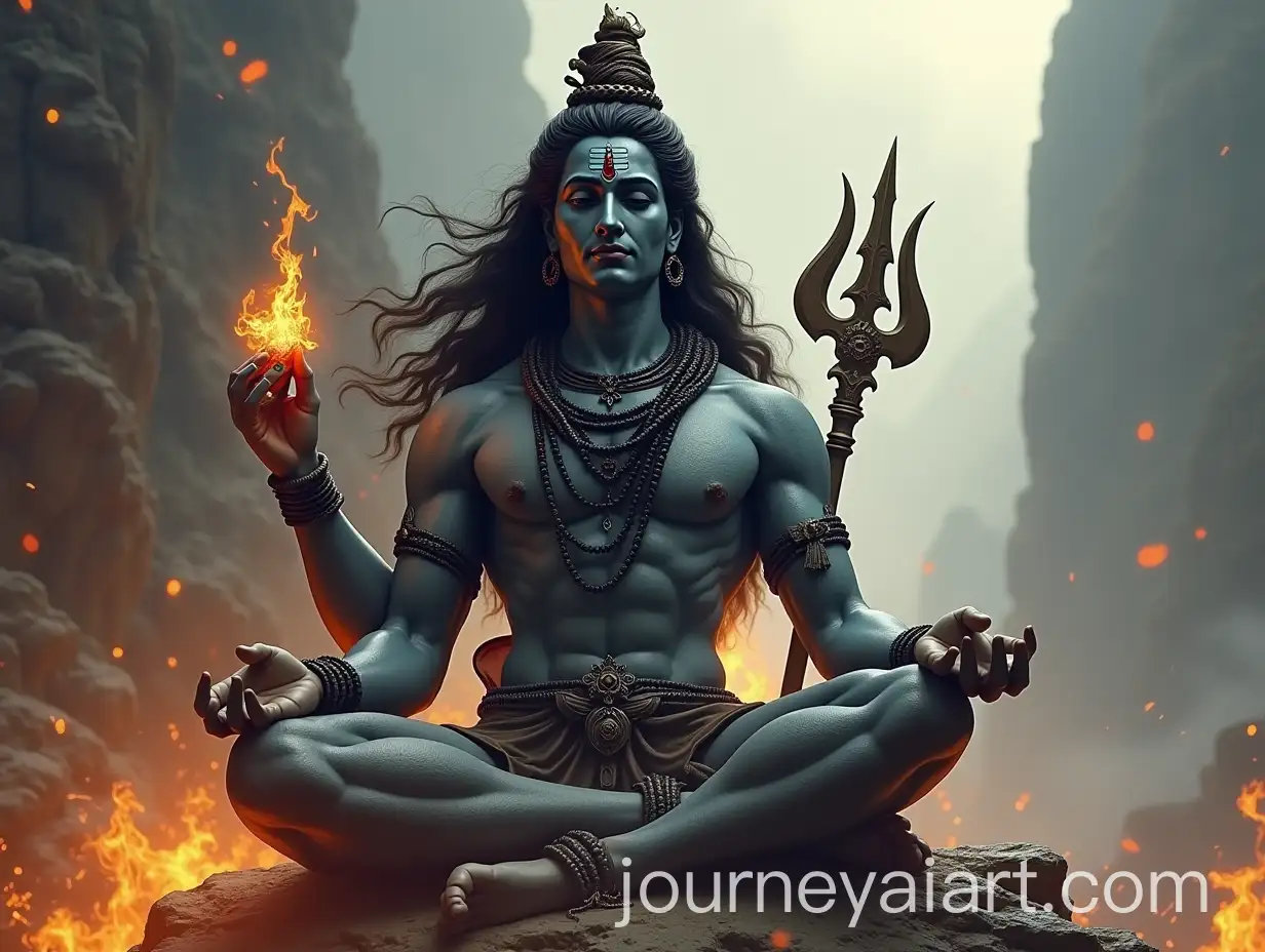 Lord-Shiva-in-a-Sacred-Mountain-Landscape