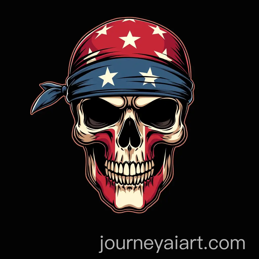 Happy-Skull-with-BandanaAI-Image-Prompt-Expansion-American-Flag-Design-for-TShirt