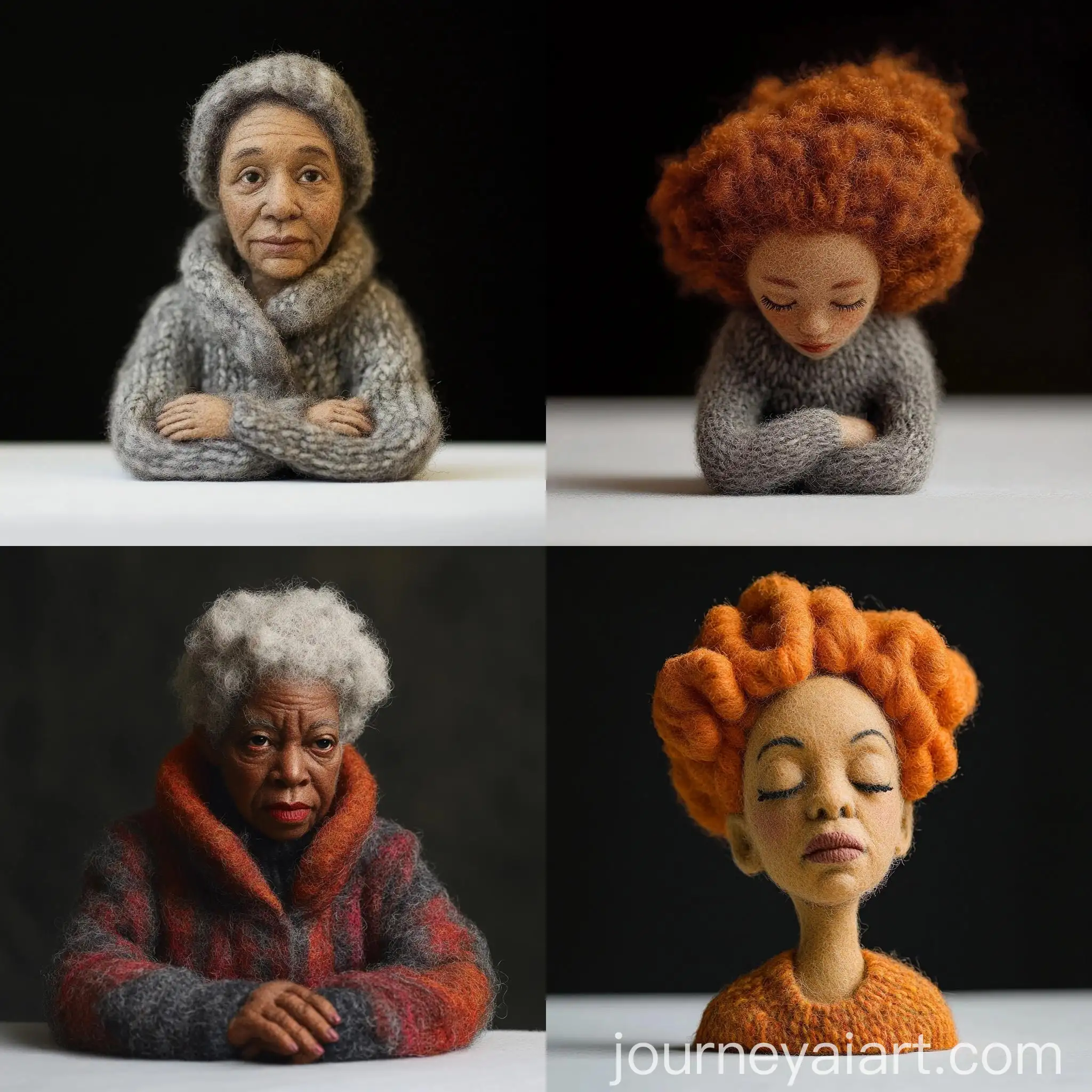 Needle-Felted-Morgan-Freeman-Figurine-on-White-Table