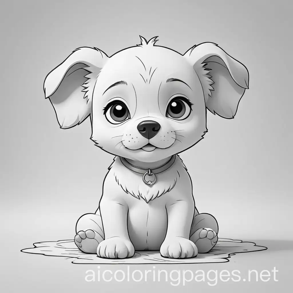 Cute-Meditating-Puppy-Coloring-Page-for-Kids