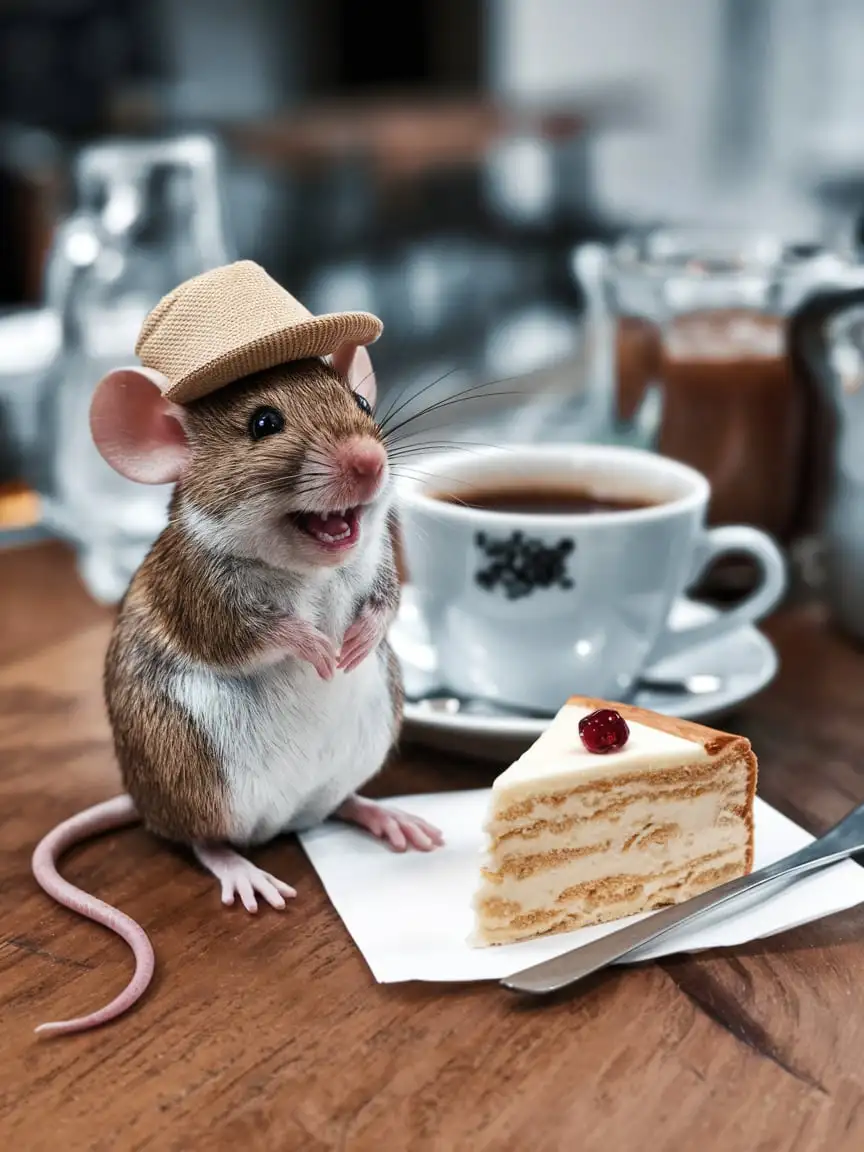 Cheerful-Mouse-Sitting-on-a-Table