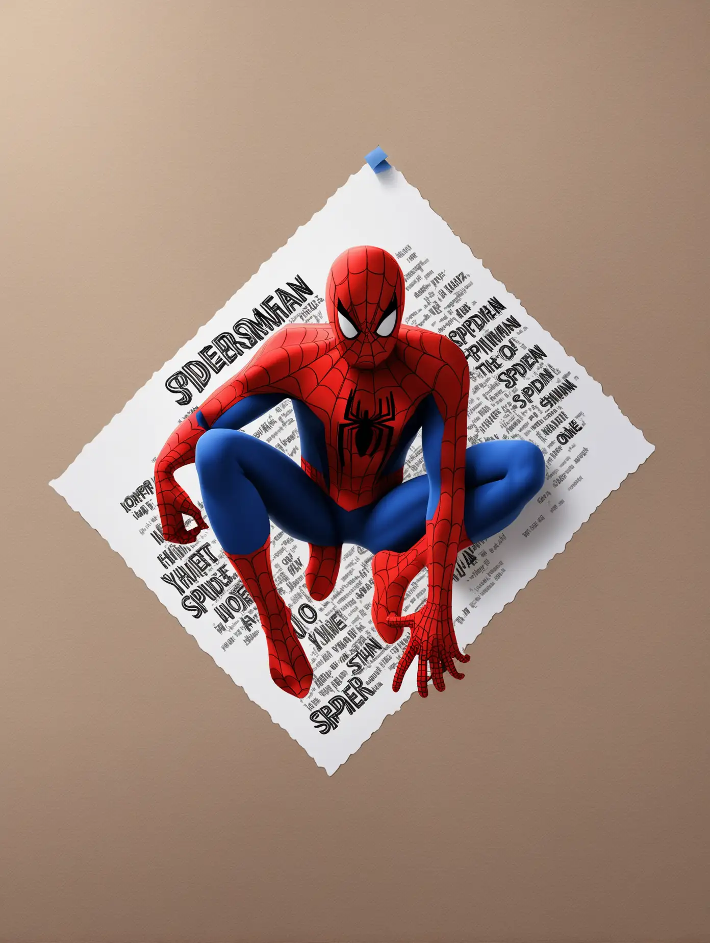 Minimalistic-SpiderMan-Artwork-with-Handcrafted-Typography-and-Quote