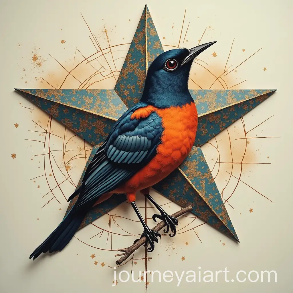 Fantasy-Creature-Bird-and-Star-Fusion