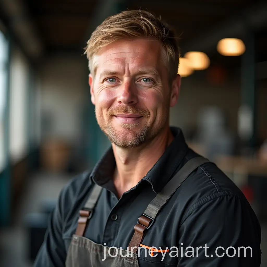 Blonde-45YearAI-Image-ExpansionOld-Tradesman-in-Action