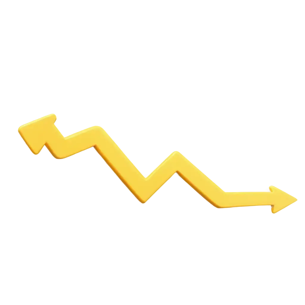 Growth-Progress-Yellow-3D-Arrow-Way-PNG-Image-for-Visual-Development-and-Business-Use