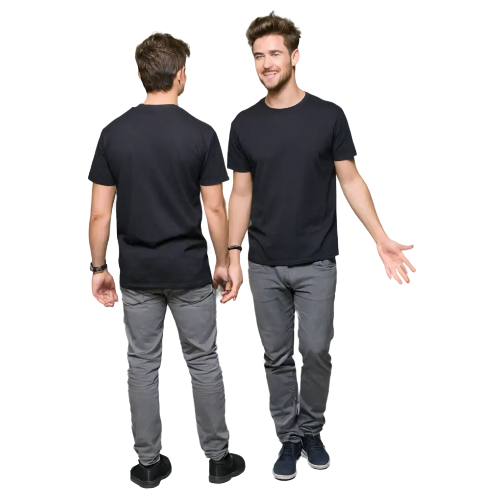 Black-Tshirt-Front-and-Back-PNG-Image-for-Design-and-Marketing