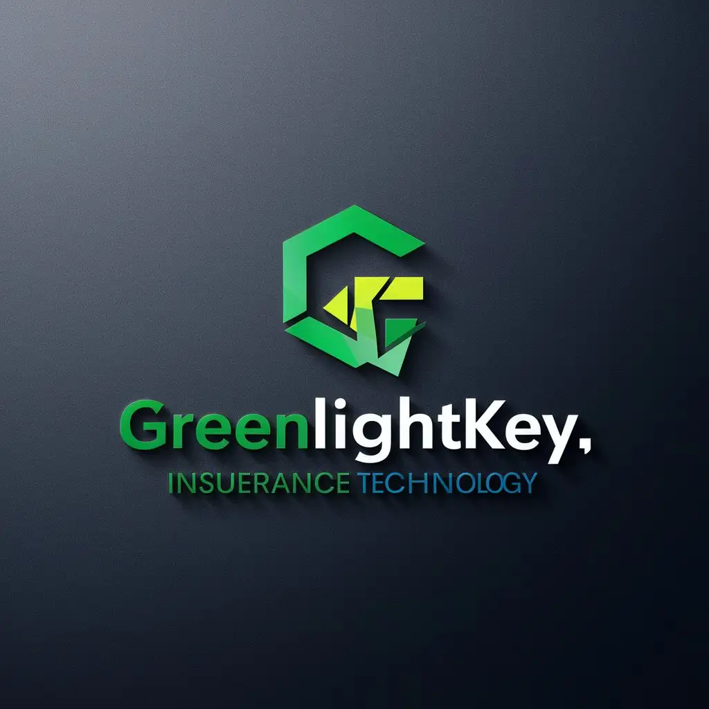 LOGO Design For GreenlightKey Modern and Innovative Tech Logo Design