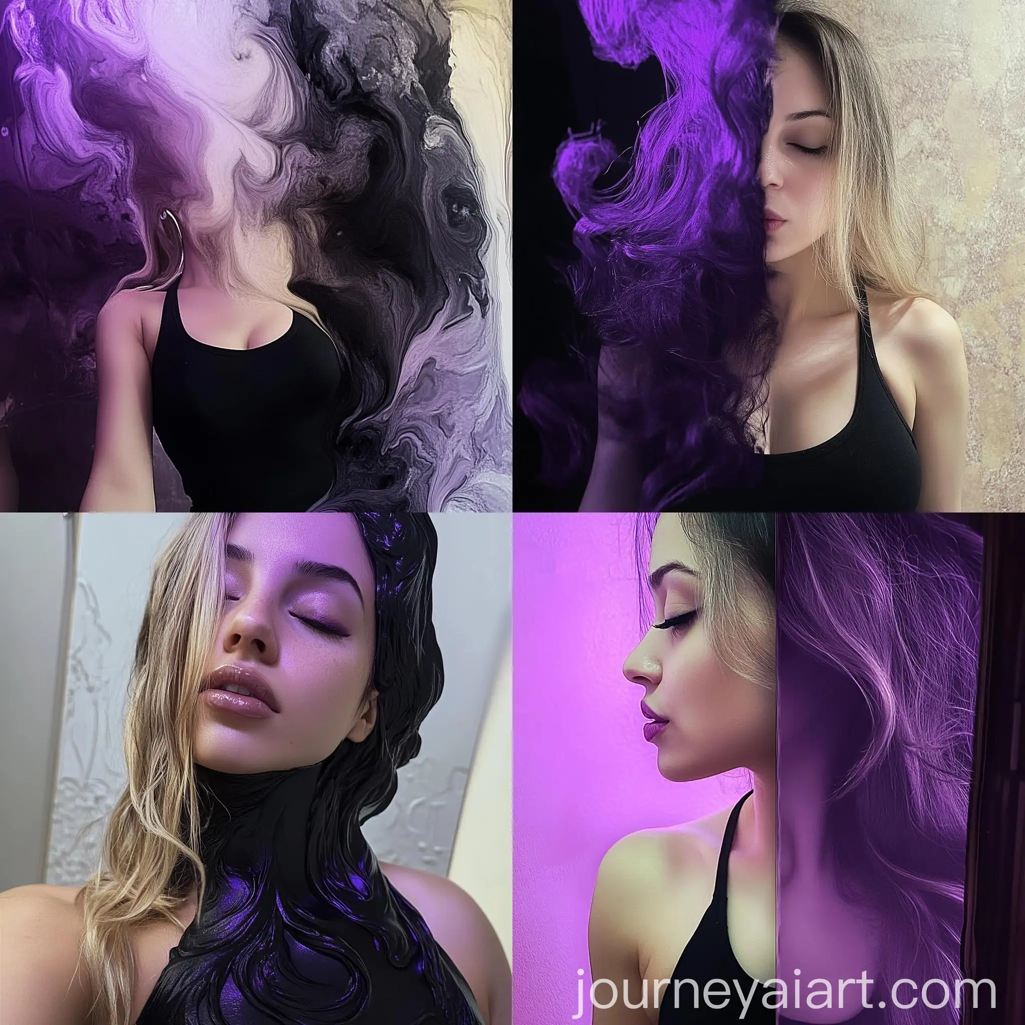 Transforming-Black-to-Purple-Abstract-Artistic-Exploration