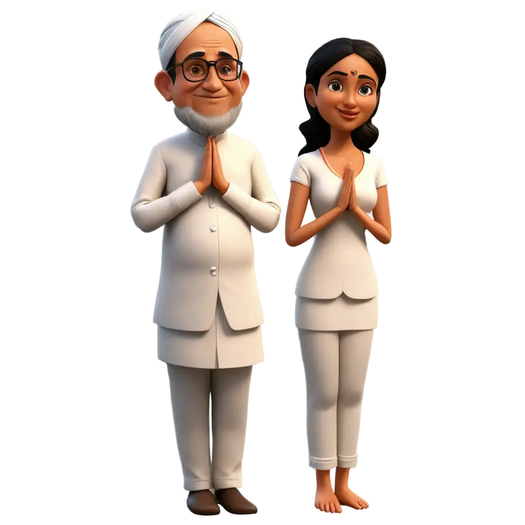 Indian-Politician-Cartoon-PNG-with-Namaskar-Gesture-for-Cultural-Representation