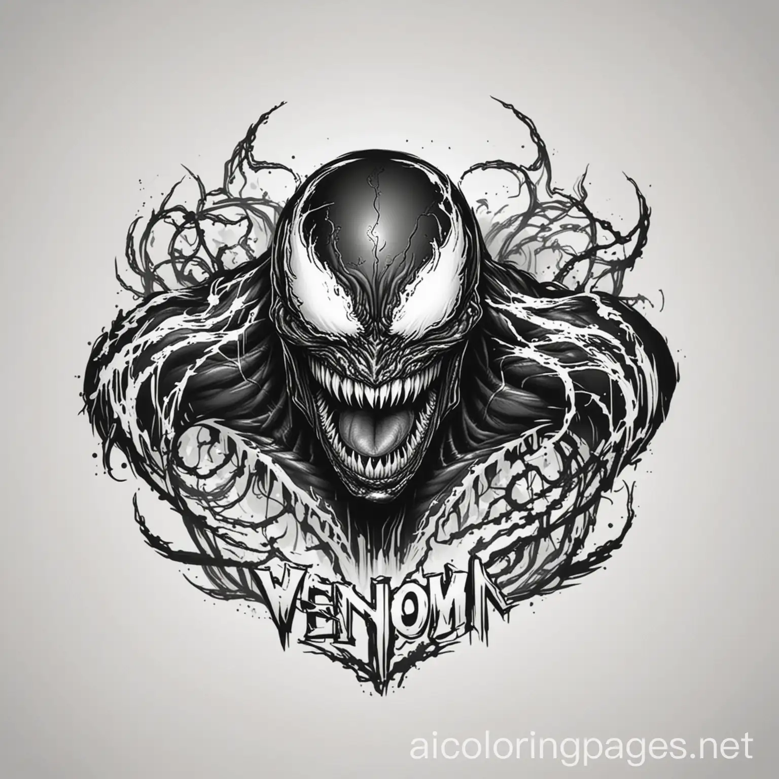 Simple-Venom-Logo-Coloring-Page-for-Kids