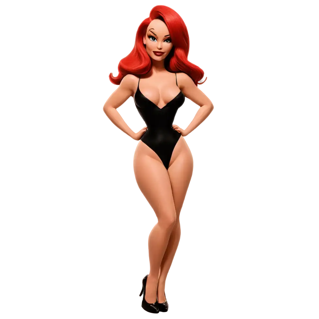 Jessica-Rabbit-Inspired-PNG-Image-Athletic-Body-Curvature-and-Charismatic-Aura