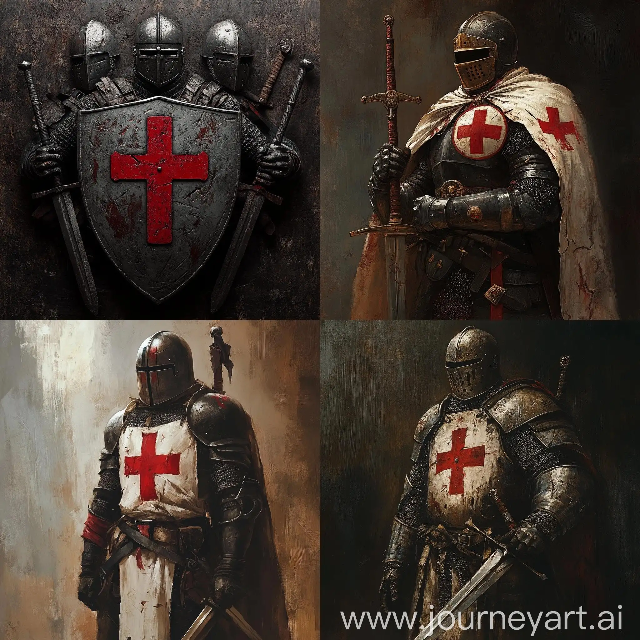 Tactical-Knights-Templar-and-Marines-in-Red-Cross-Emblem-Gear