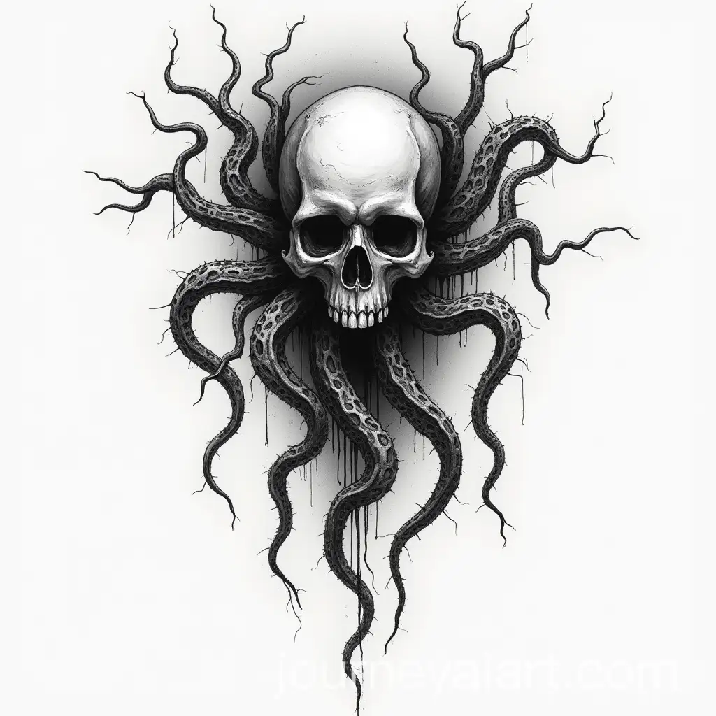 Dark-Tattoo-Design-Featuring-Bones-and-Tentacles