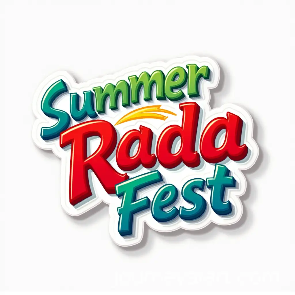 Vibrant-3D-CartoonStyle-Summer-Rada-Fest-Logo-Design