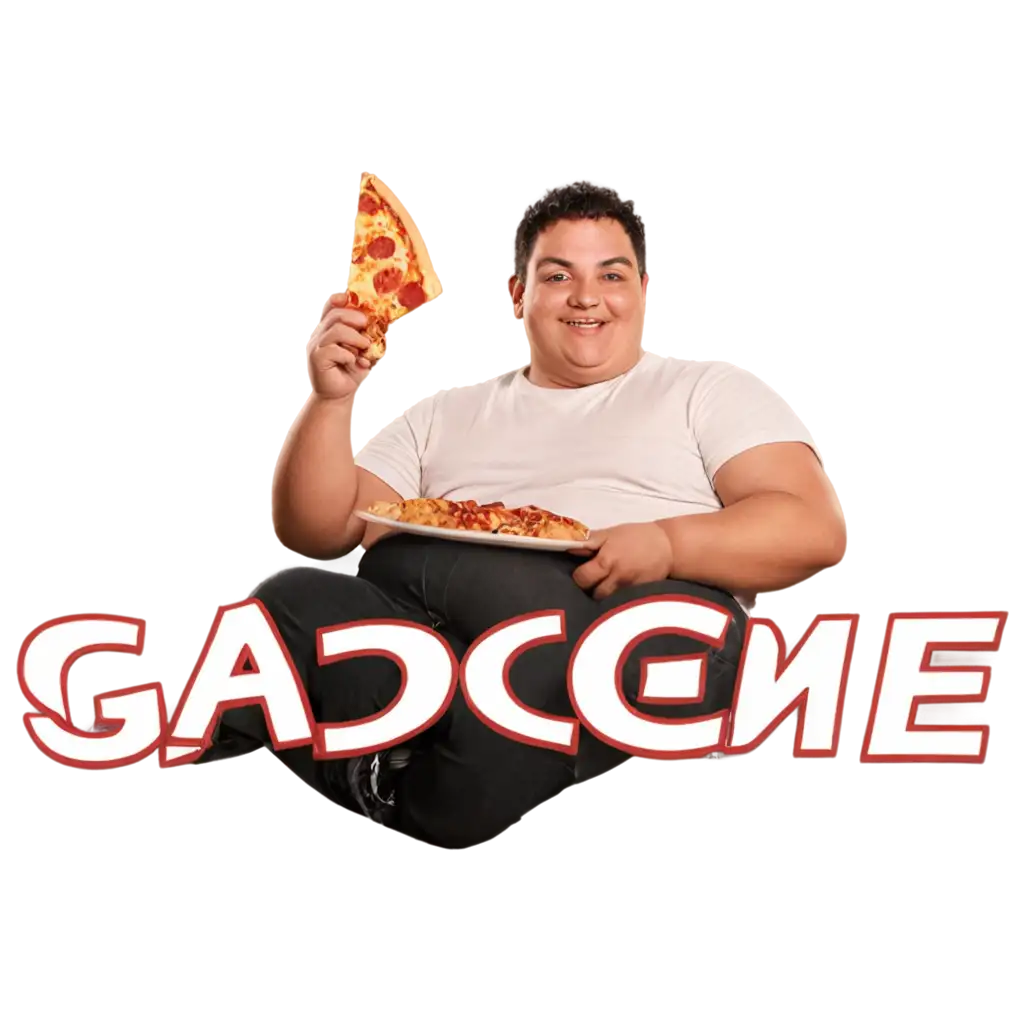 Create-PNG-Logo-Gadones-Pizza-with-a-Fat-Boy-Eating-Pizza