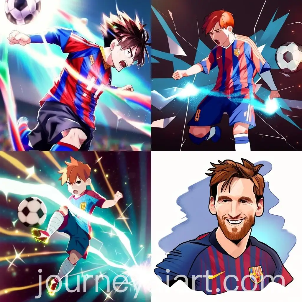 Anime-Style-Portrait-of-Messi-with-Colorful-Background