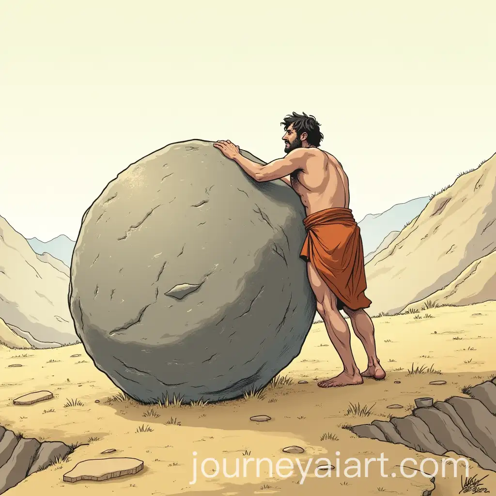 Sisyphus-Taking-a-Respite-from-His-Eternal-Struggle