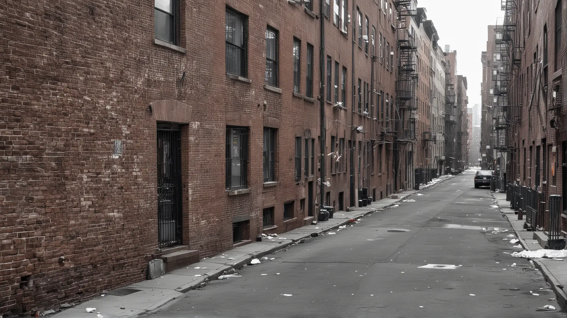 Urban Scene Backstreets of New York City