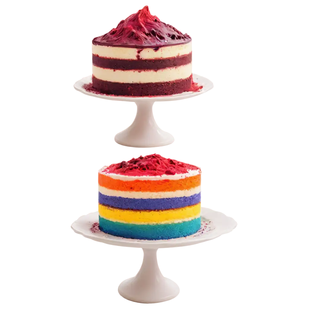 Vibrant-PNG-Image-of-a-Cake-Topped-with-Colorful-Nutritional-Food-Dyes-and-Professional-Shadows