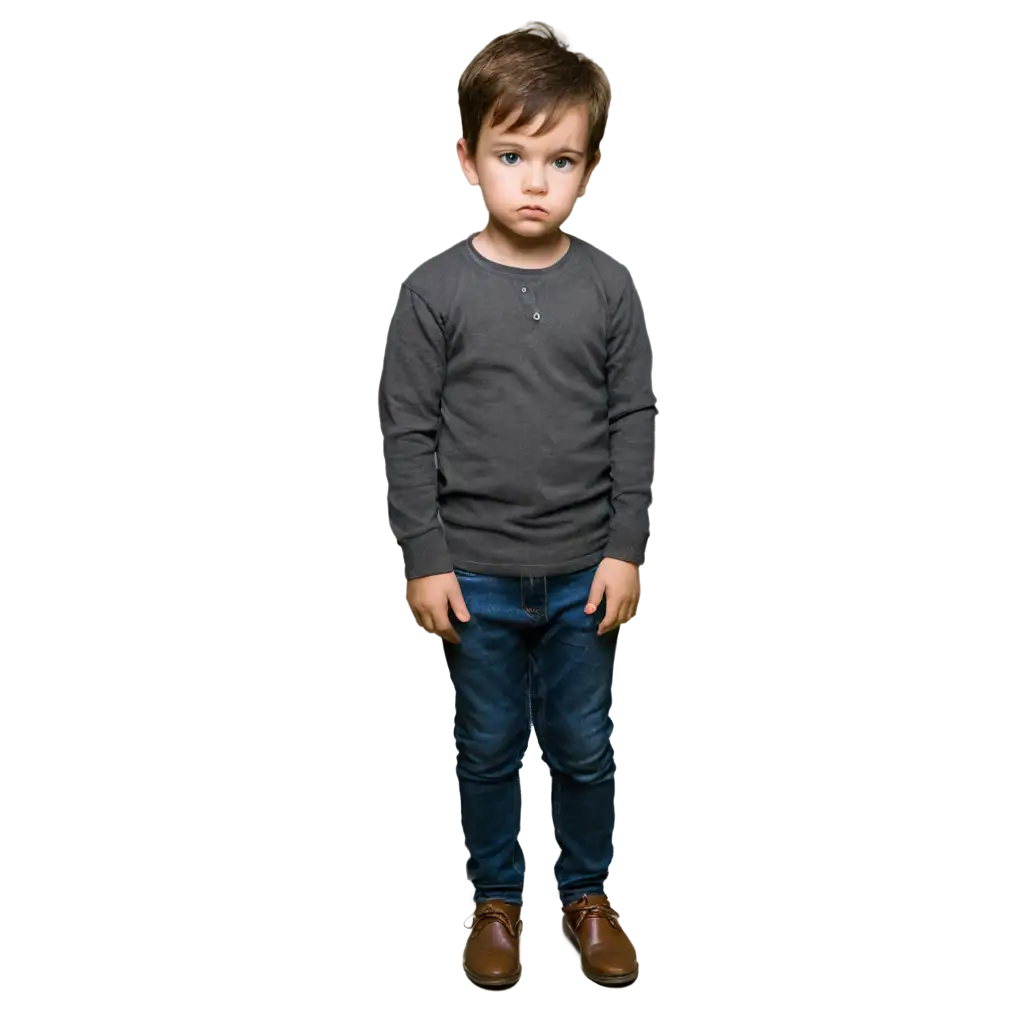 a  moody little boy