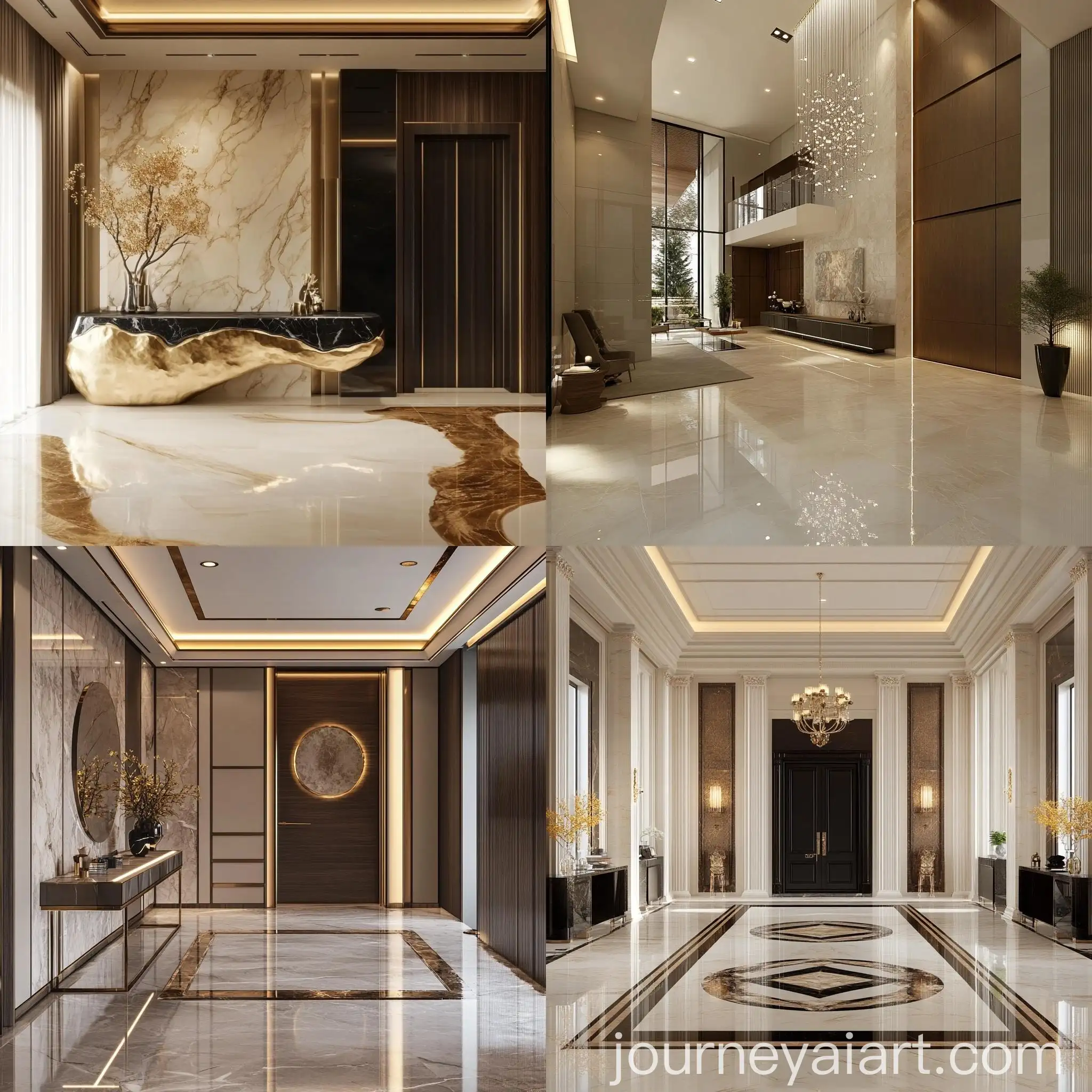 Luxury-Modern-Villa-Foyer-Design-with-Partition-and-Console