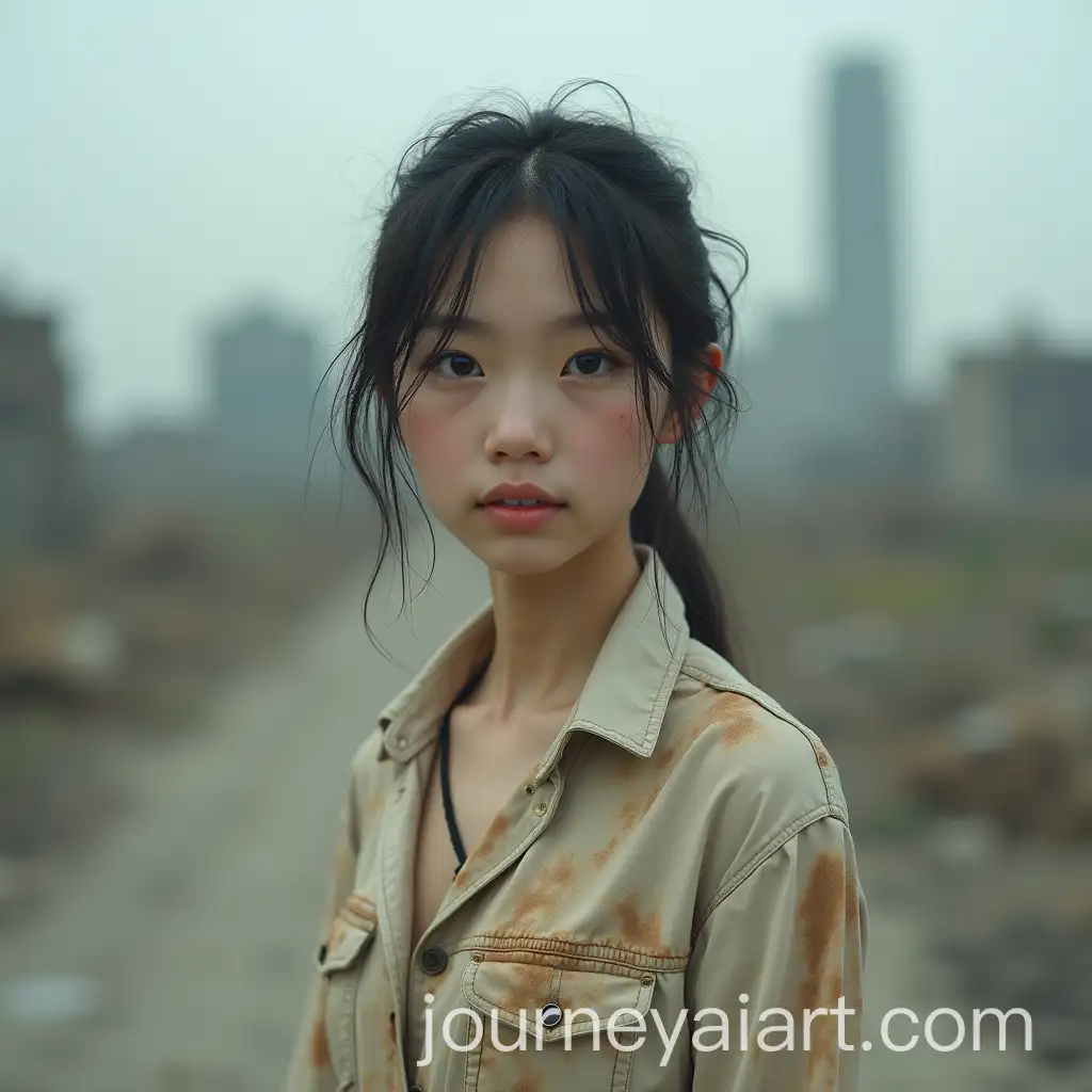 Shy-Asian-Model-in-a-PostApocalyptic-Futuristic-Cityscape