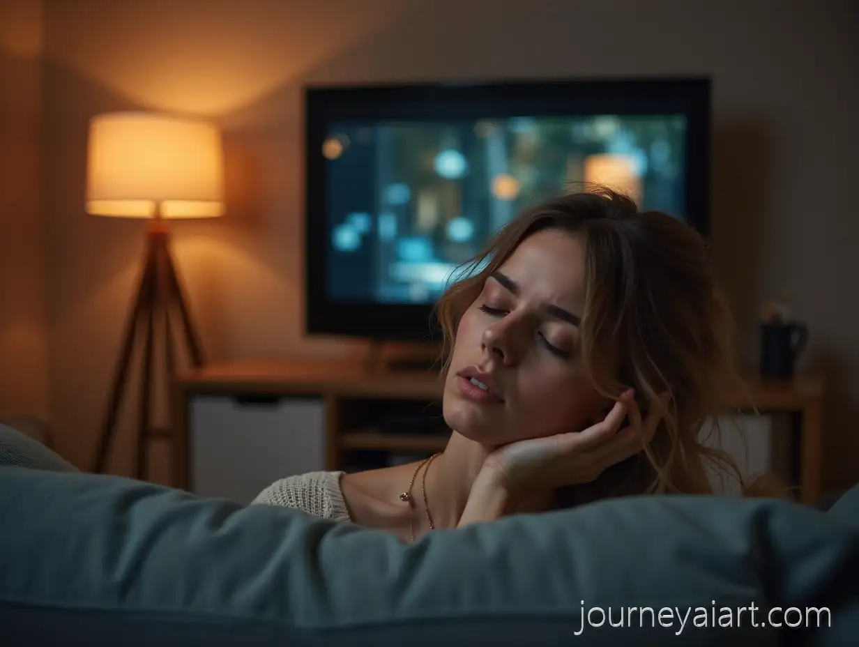 Woman-Experiencing-Emotional-Distress-in-Cozy-HomeEmotional-distress-at-home-Setting-on-Sofa