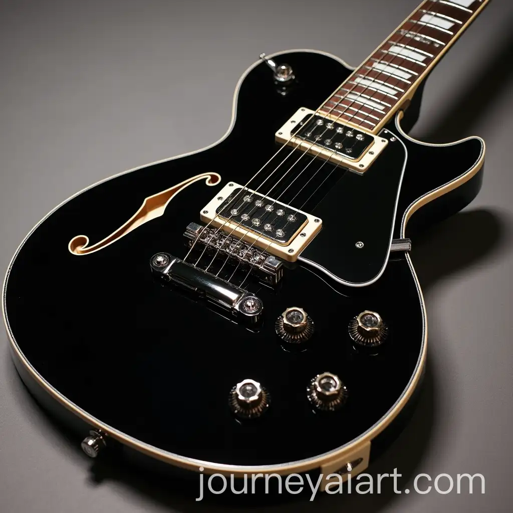 Sleek-Black-Electric-Guitar-with-Silver-Accents