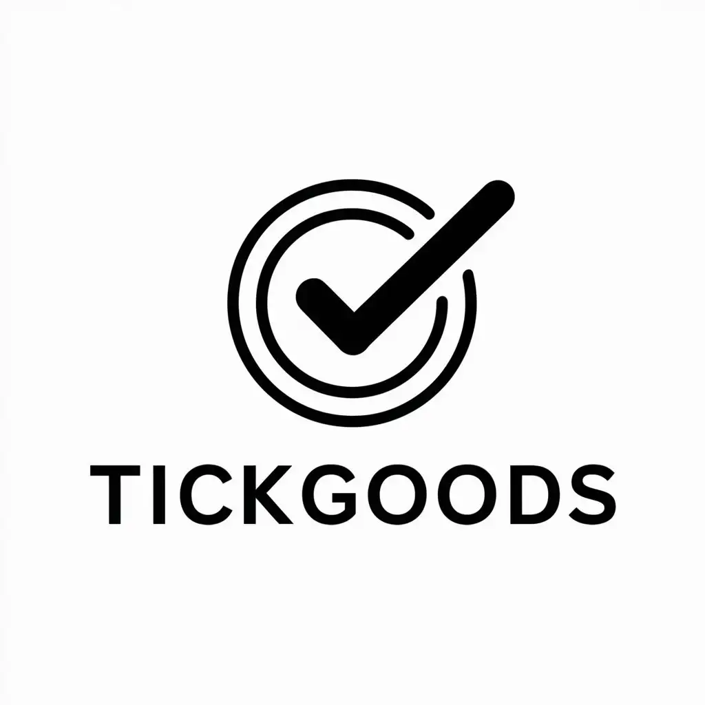 LOGO-Design-For-TickGoods-Minimalistic-Bullseye-Symbol-for-Retail-Industry