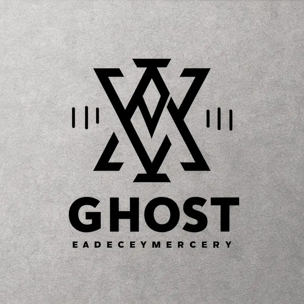 LOGO-Design-for-Ghost-Modern-XV-Symbol-with-Clear-Background