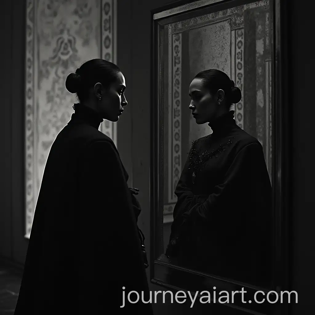 Dark-Lady-Macbeth-Gazing-into-a-Mirror