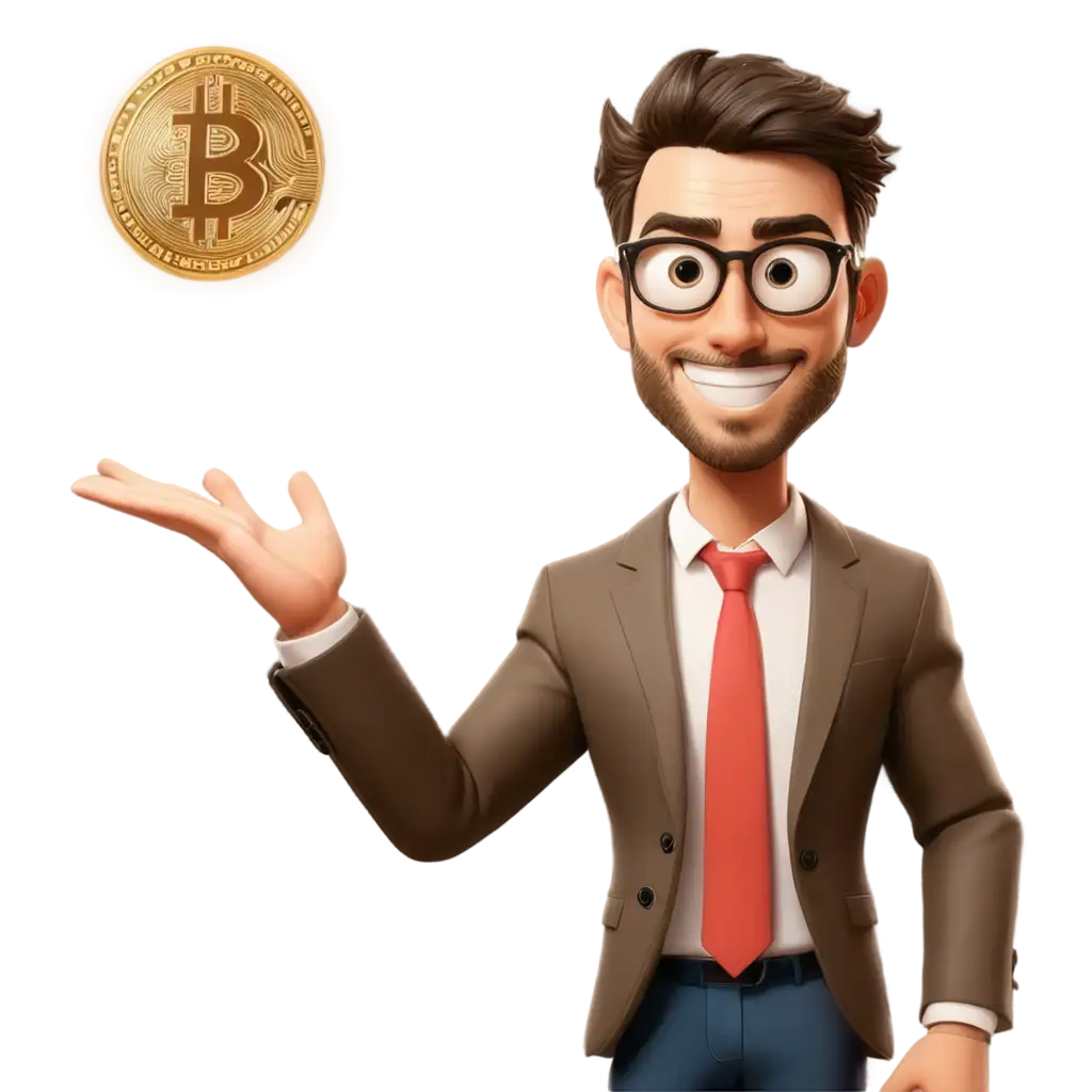 CryptoAddicted-Cartoon-Avatar-PNG-A-HighQuality-Representation-of-a-Bitcoin-Enthusiast-with-Stressed-Excitement