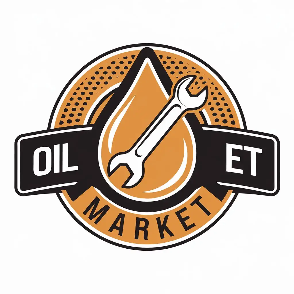 LOGO Design for Oil Market Modern Oil Drop Symbol with Clear Background