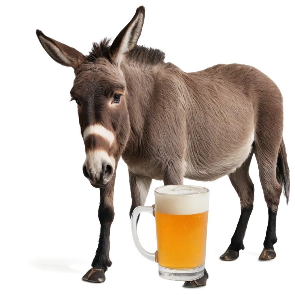 HighQuality-PNG-Image-of-a-Donkey-Drinking-Beer-AI-Art-Prompt-Engineering