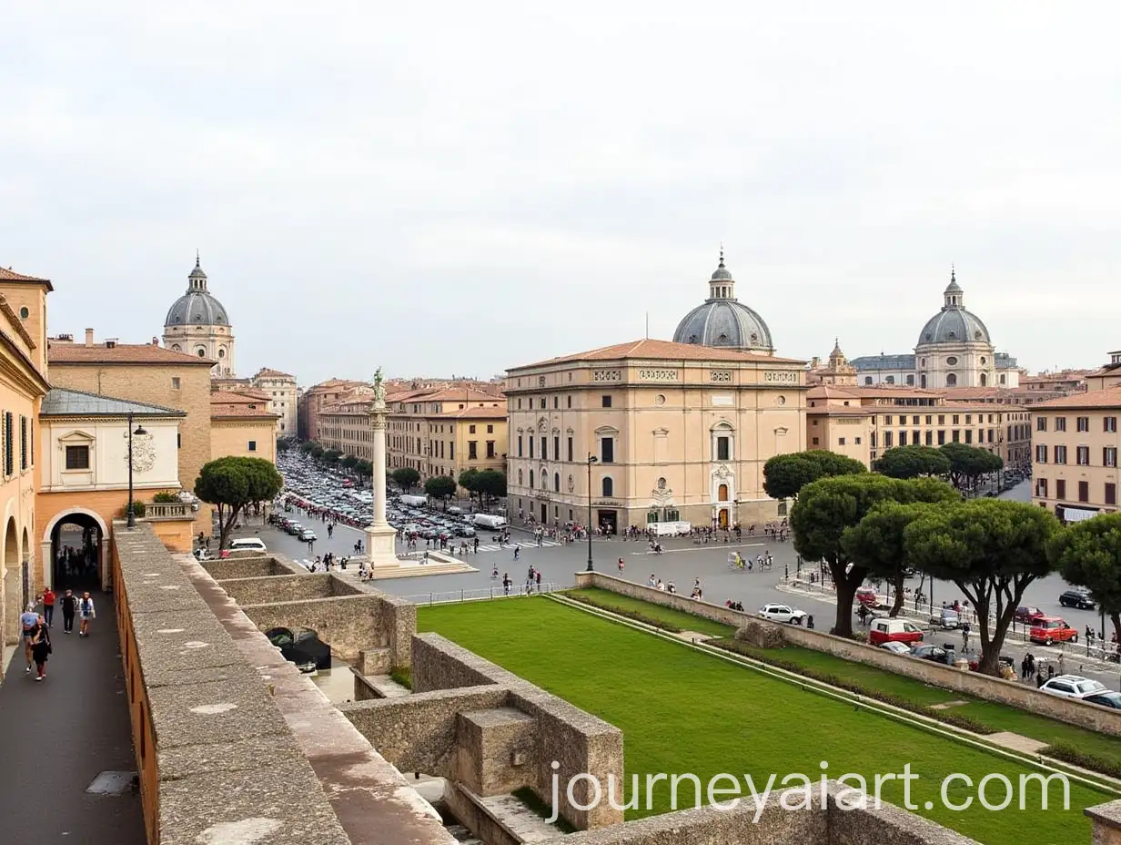 Historic-Cityscapes-of-Rome-Italy-with-Ancient-Roman-Structures