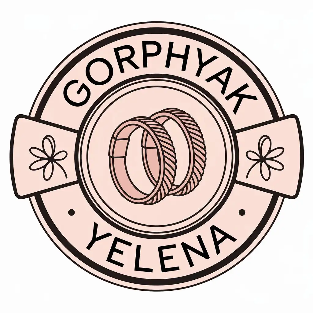 a vector logo design,with the text "Gorpnyak Yelena", main symbol:Bracelets,Moderate,be used in Retail industry,clear background