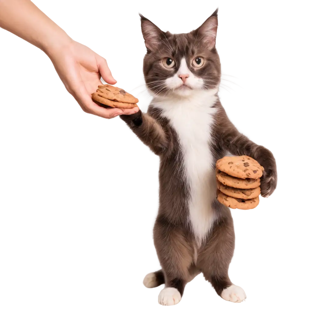 Cute-Cat-Holding-Cookies-PNG-Image-for-Digital-and-Print-Use