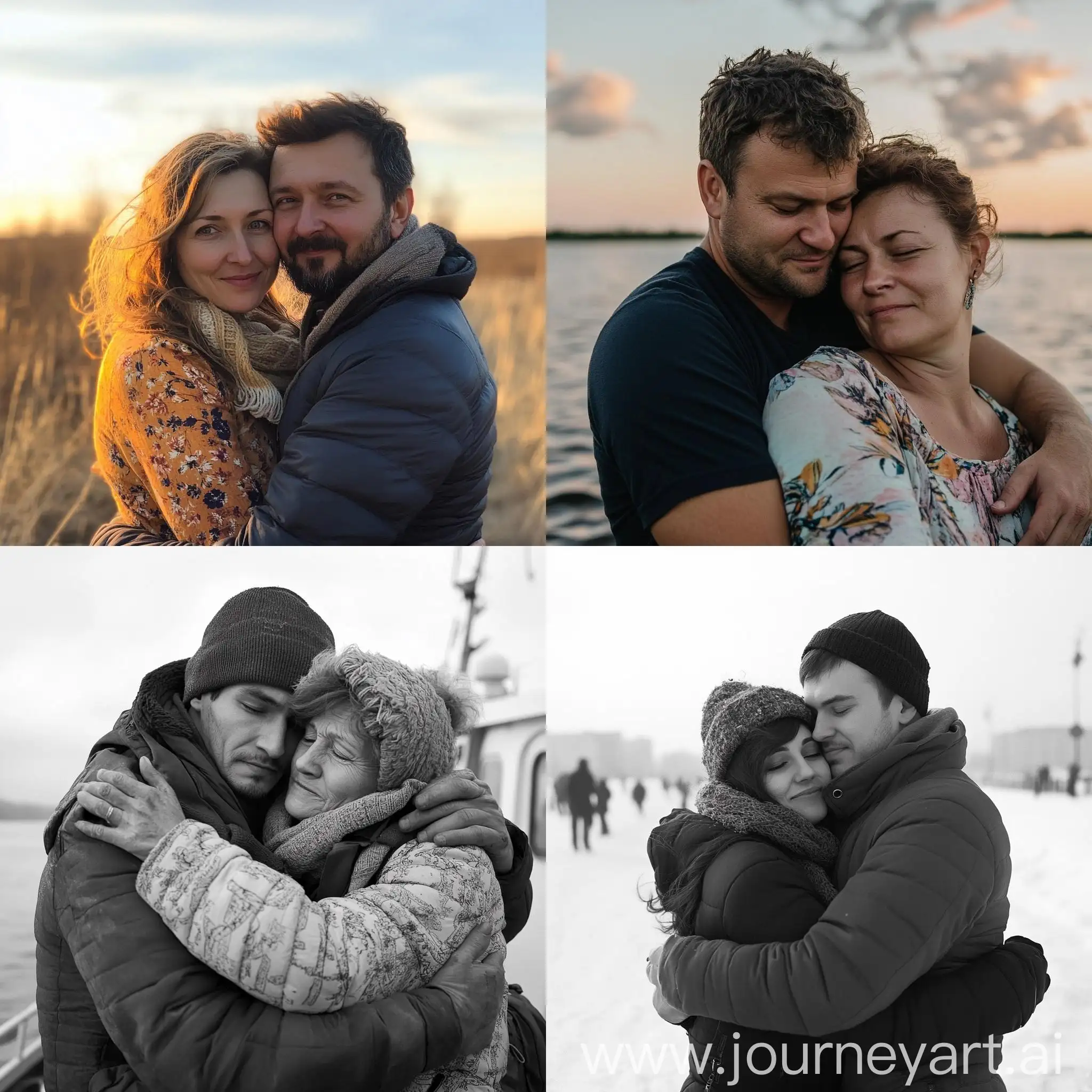 Couple-Embracing-on-the-Volga-River-in-Samara