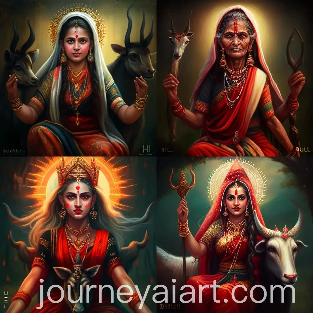 Divine-Indian-Goddess-Meldi-Maa-Statue-with-Bright-Decorative-Elements